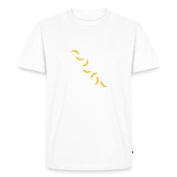 Banana Design - T-shirt Premium bio Homme - blanc - Devant - Nico (187cm)