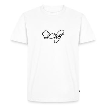 Chef Chef Cap Logo Star Chef - Men's Premium Organic T-Shirt - white - Front - Nico (187cm)