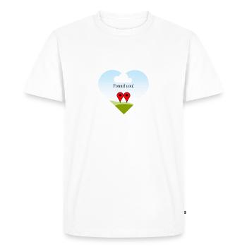 Valentine - T-shirt Premium bio Homme - blanc - Devant - Nico (187cm)