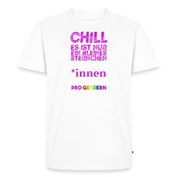 Gift Idea Gendering Feminism Queer - Men's Premium Organic T-Shirt - white - Front - Nico (187cm)
