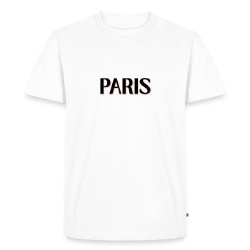 PARIS - T-shirt Premium bio Homme - blanc - Devant - Nico (187cm)