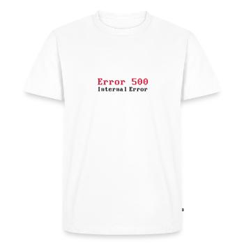 Error 500 - Internal (server error) - HTTP Error - Men's Premium Organic T-Shirt - white - Front - Nico (187cm)