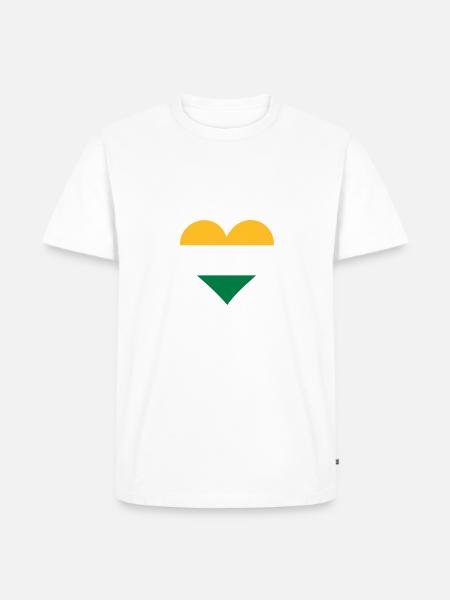 A heart for India - Men's Premium Organic T-Shirt - white