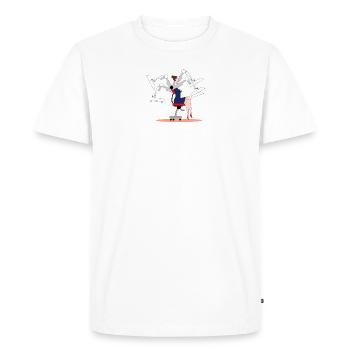 1. RPA rule: Let the bots do the work - Men's Premium Organic T-Shirt - white - Front - Nico (187cm)