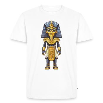 Bande dessinée Pharaon - T-shirt Premium bio Homme - blanc - Devant - Nico (187cm)