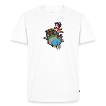 LOGO Caisses à Savon Triel-sur-Seine - T-shirt Premium bio Homme - blanc - Devant - Nico (187cm)