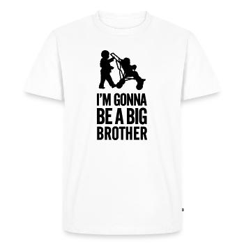 I'm gonna be a big brother baby car - Men's Premium Organic T-Shirt - white - Front - Nico (187cm)