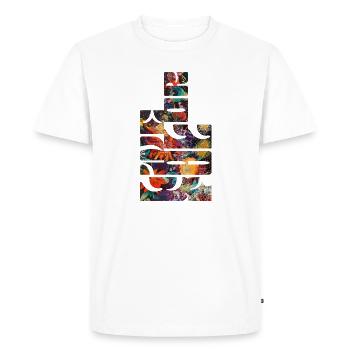 Blossom Magic Live Colorful - Men's Premium Organic T-Shirt - white - Front - Nico (187cm)