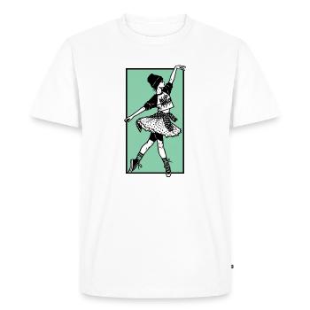 Female dancer #2 - Men's Premium Organic T-Shirt - white - Front - Nico (187cm)
