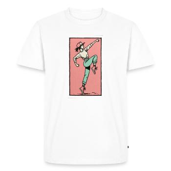 Female dancer #13 - Men's Premium Organic T-Shirt - white - Front - Nico (187cm)
