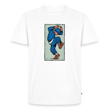 Danseur masculin #1 - T-shirt Premium bio Homme - blanc - Devant - Nico (187cm)