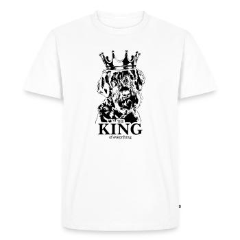 Schnauzer géant Roi de tout Chiens Wilsigns - T-shirt Premium bio Homme - blanc - Devant - Nico (187cm)