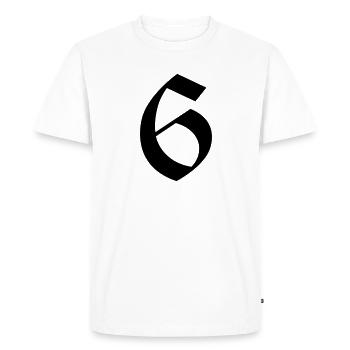 6 - Men's Premium Organic T-Shirt - white - Front - Nico (187cm)