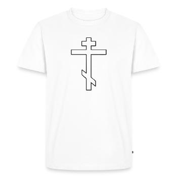 Orthodoxe - T-shirt Premium bio Homme - blanc - Devant - Nico (187cm)