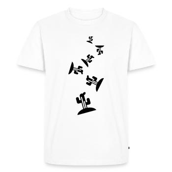 Cactus plant - Men's Premium Organic T-Shirt - white - Front - Nico (187cm)