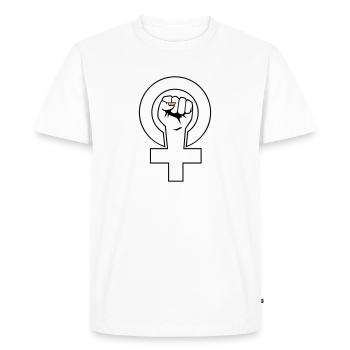 Féministe - féministe - T-shirt Premium bio Homme - blanc - Devant - Nico (187cm)