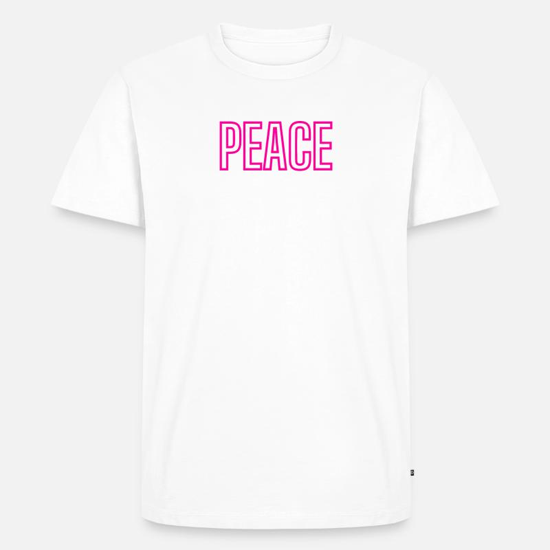 Peace - Hollow - Front only - Männer Premium Bio T-Shirt - undefined