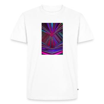Abstract Neon Art - Men's Premium Organic T-Shirt - white - Front - Nico (187cm)