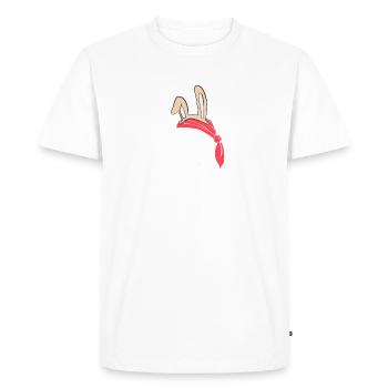 Jolly Roger Easter Funny Bunny Apparel for Egg - Men's Premium Organic T-Shirt - white - Front - Nico (187cm)