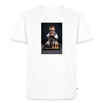 Chess Baby - T-shirt Premium bio Homme - blanc - Devant - Nico (187cm)