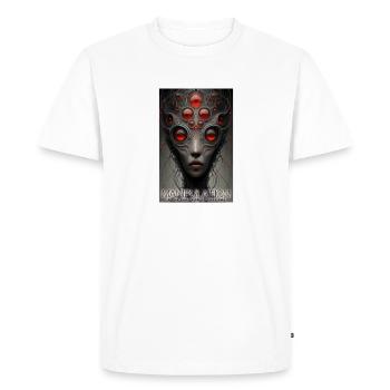 Manipulation Is The Dark Side Of Charism - Men's Premium Organic T-Shirt - white - Front - Nico (187cm)
