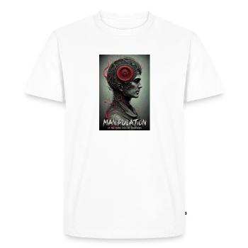 Manipulation Is The Dark Side Of Charism - Men's Premium Organic T-Shirt - white - Front - Nico (187cm)