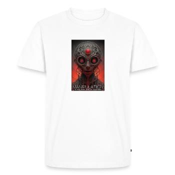 Manipulation Is The Dark Side Of Charism - Men's Premium Organic T-Shirt - white - Front - Nico (187cm)
