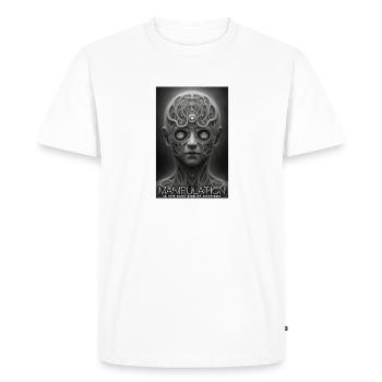 Manipulation Is The Dark Side Of Charism - Men's Premium Organic T-Shirt - white - Front - Nico (187cm)