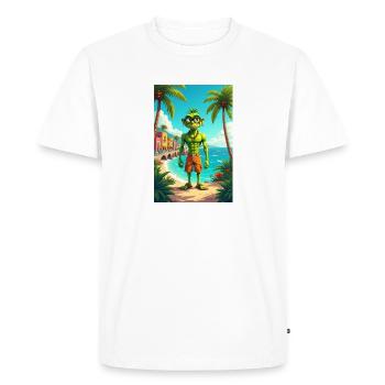 Hulko from Acapulko - Men's Premium Organic T-Shirt - white - Front - Nico (187cm)
