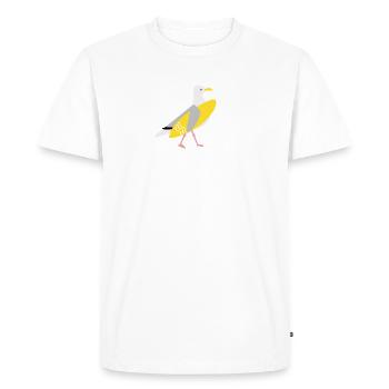 Surfer Mouette - T-shirt Premium bio Homme - blanc - Devant - Nico (187cm)