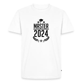 Graduation 2023 - Master 2023 Studies Student Uni - Men's Premium Organic T-Shirt - white - Front - Nico (187cm)