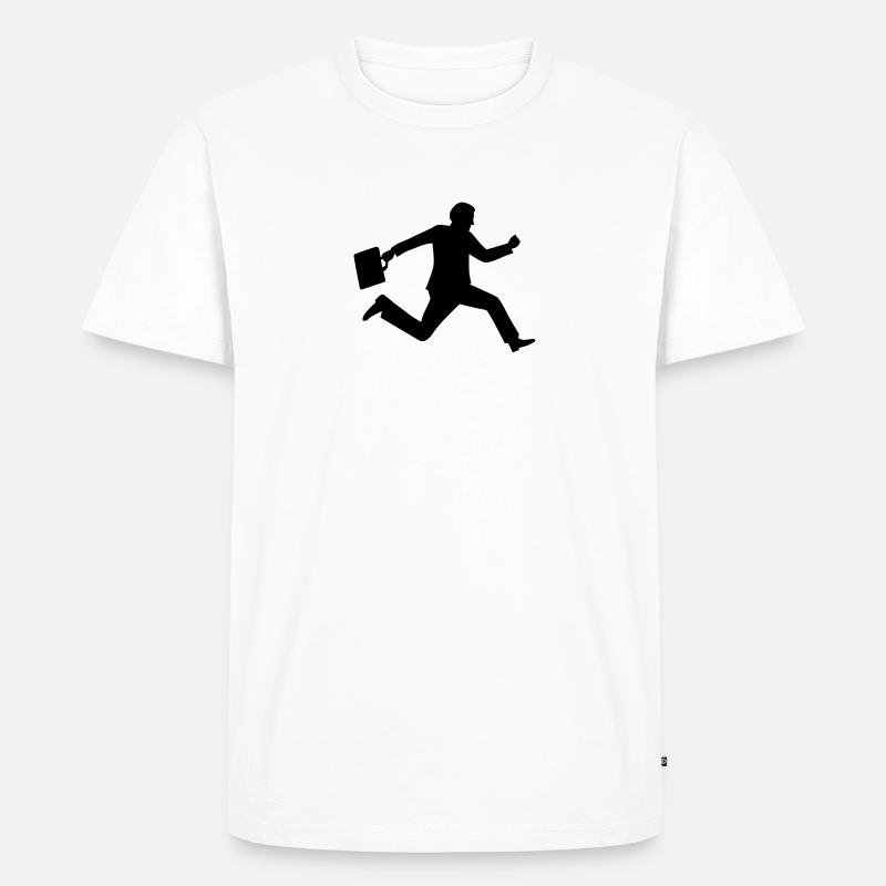 Business - Männer Premium Bio T-Shirt - Weiß