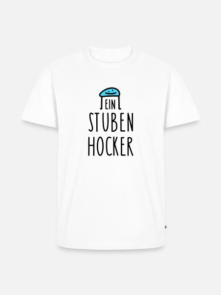 Zuhause Sprüche home office - Männer Premium Bio T-Shirt - Weiß