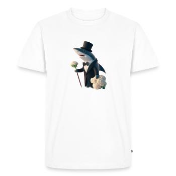 M. Requin le chou-fleur - T-shirt Premium bio Homme - blanc - Devant - Nico (187cm)