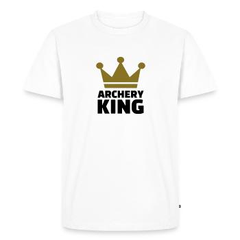 Archery King - T-shirt Premium bio Homme - blanc - Devant - Nico (187cm)