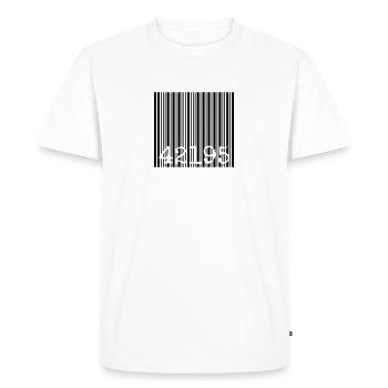 marathon - T-shirt Premium bio Homme - blanc - Devant - Nico (187cm)