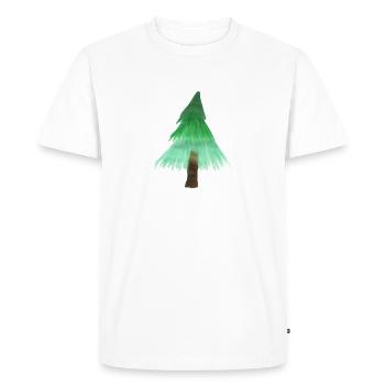 Arbre de Noël - T-shirt Premium bio Homme - blanc - Devant - Nico (187cm)