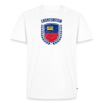 Liechtenstein - T-shirt Premium bio Homme - blanc - Devant - Nico (187cm)