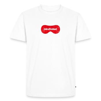 SPEEDCUBER Blindfolded. Cubing-Cube-Speedcuber - T-shirt Premium bio Homme - blanc - Devant - Nico (187cm)