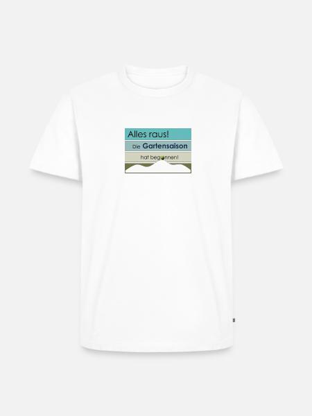 Die Gartensaison hat begonnen! - Männer Premium Bio T-Shirt - 
