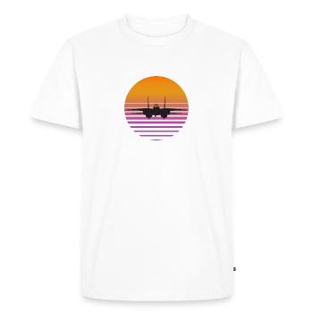 Tomcat Sunset bk - Männer Premium Bio T-Shirt - Weiß - Vorne - Nico (187cm)
