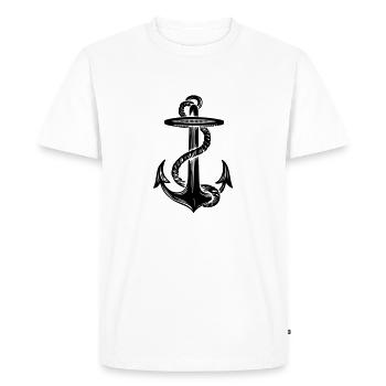 Black Anchor - Black Anchor - Men's Premium Organic T-Shirt - white - Front - Nico (187cm)