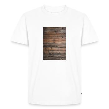 wood - Men's Premium Organic T-Shirt - white - Front - Nico (187cm)