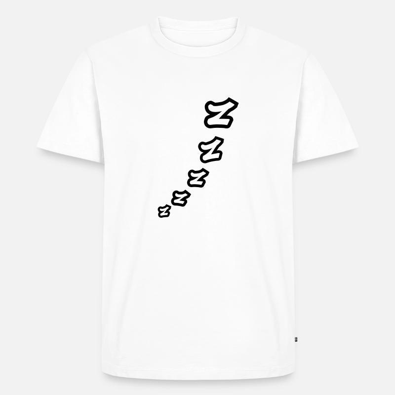 Zzz Sleeping Comic - Men's Premium Organic T-Shirt - white