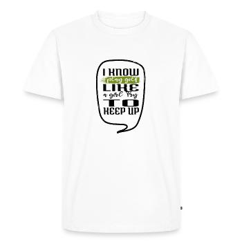 Idée cadeau golfsac golf drôles dictons golfgirls - T-shirt Premium bio Homme - blanc - Devant - Nico (187cm)