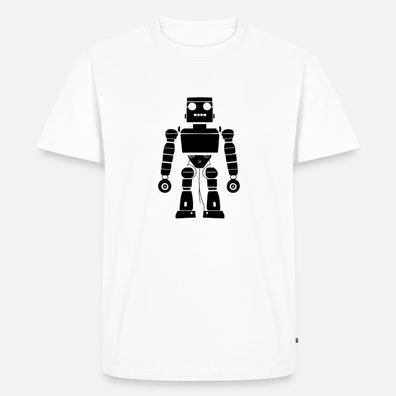 Artificial Intelligence Humanoid - Men's Premium Organic T-Shirt - white