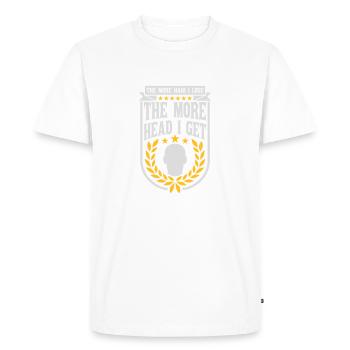 J’ai plus de tête - T-shirt Premium bio Homme - blanc - Devant - Nico (187cm)