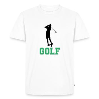 golfe - T-shirt Premium bio Homme - blanc - Devant - Nico (187cm)