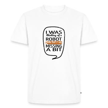 Jokes Christmas Tree Artificial Cool Joke Sayings - Men's Premium Organic T-Shirt - white - Front - Nico (187cm)
