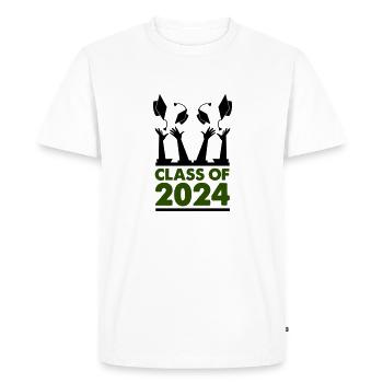 class of 2024 - Men's Premium Organic T-Shirt - white - Front - Nico (187cm)